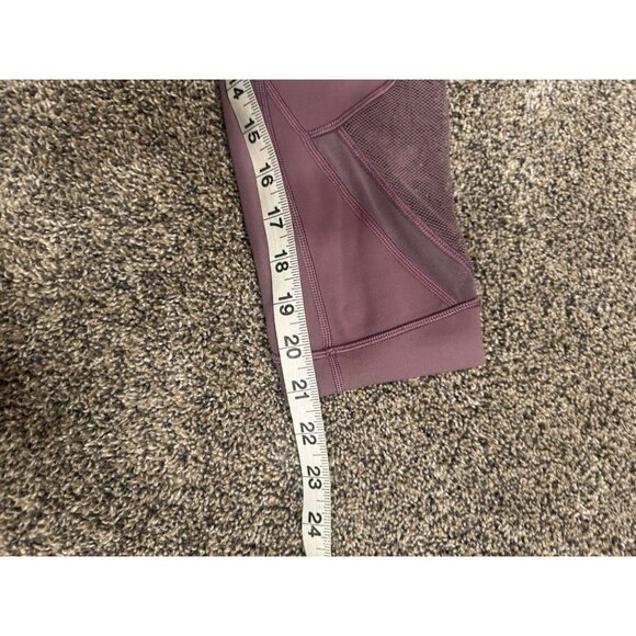 Lululemon Forget The Sweat Crop *21" Smoked Mulberry Size 6 - Picture 7 of 7